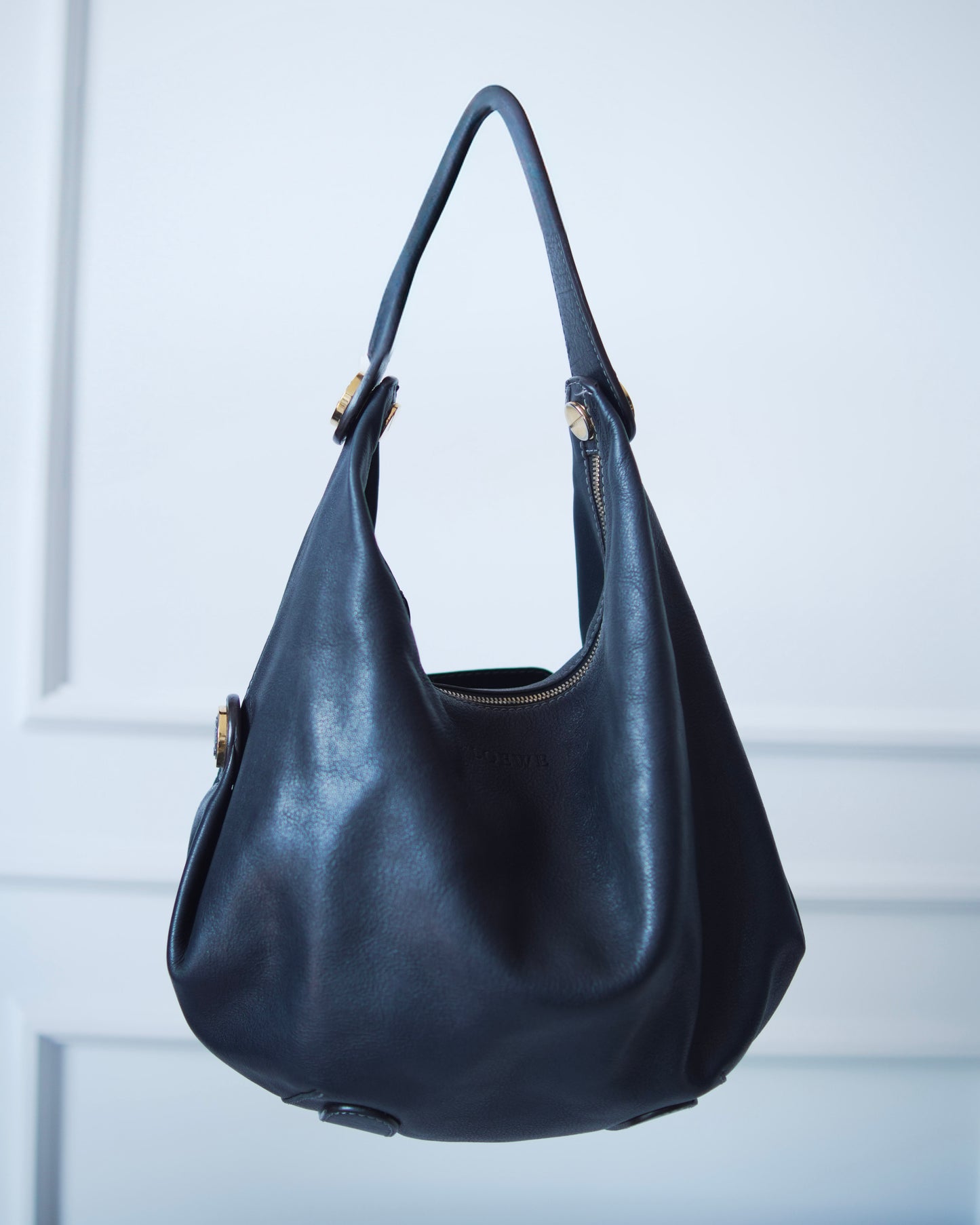 Loewe Hobo Black Leather Bag