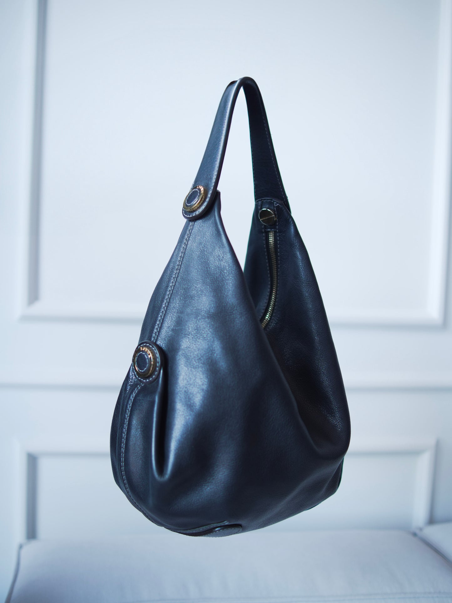 Loewe Hobo Black Leather Bag