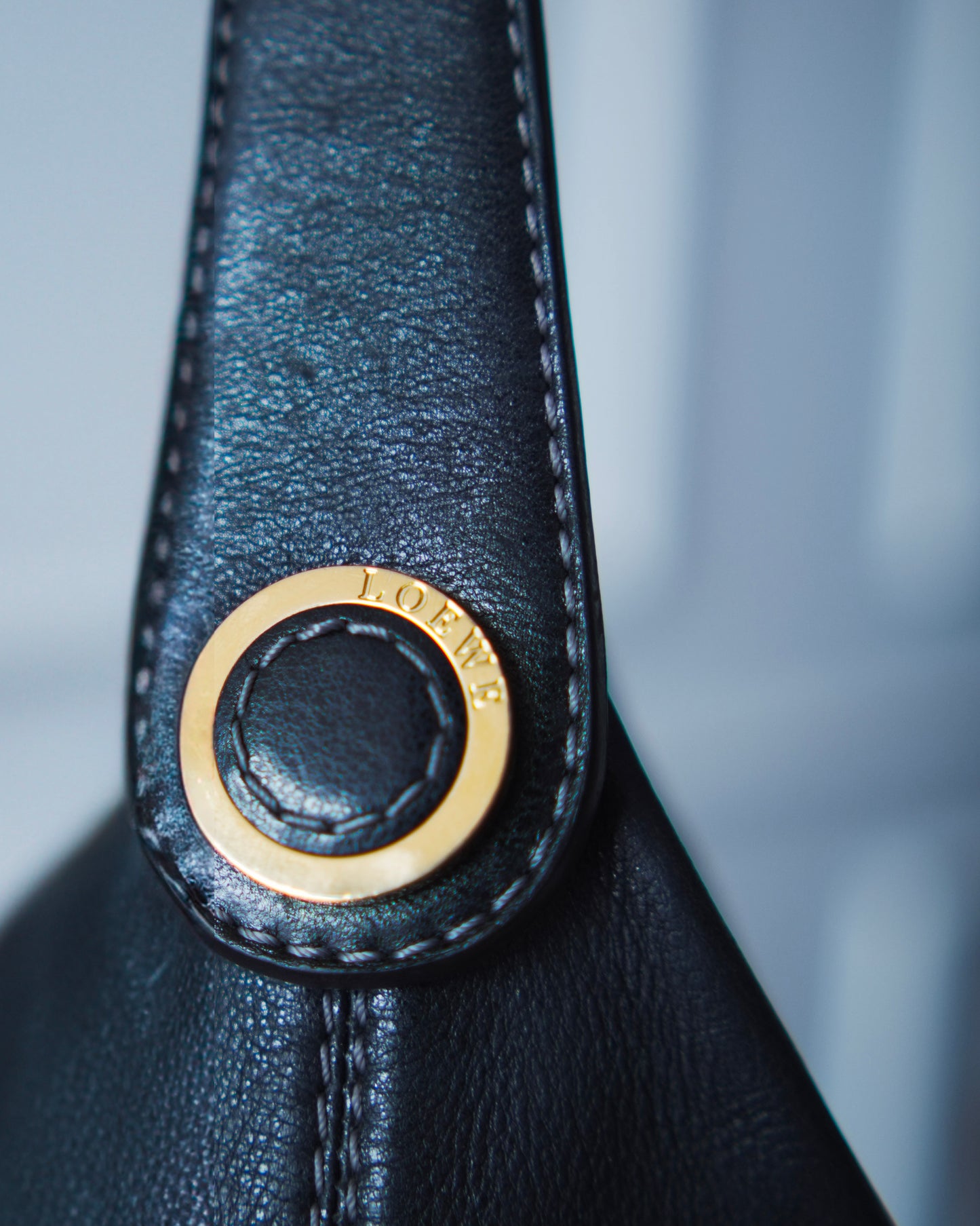 Loewe Hobo Black Leather Bag
