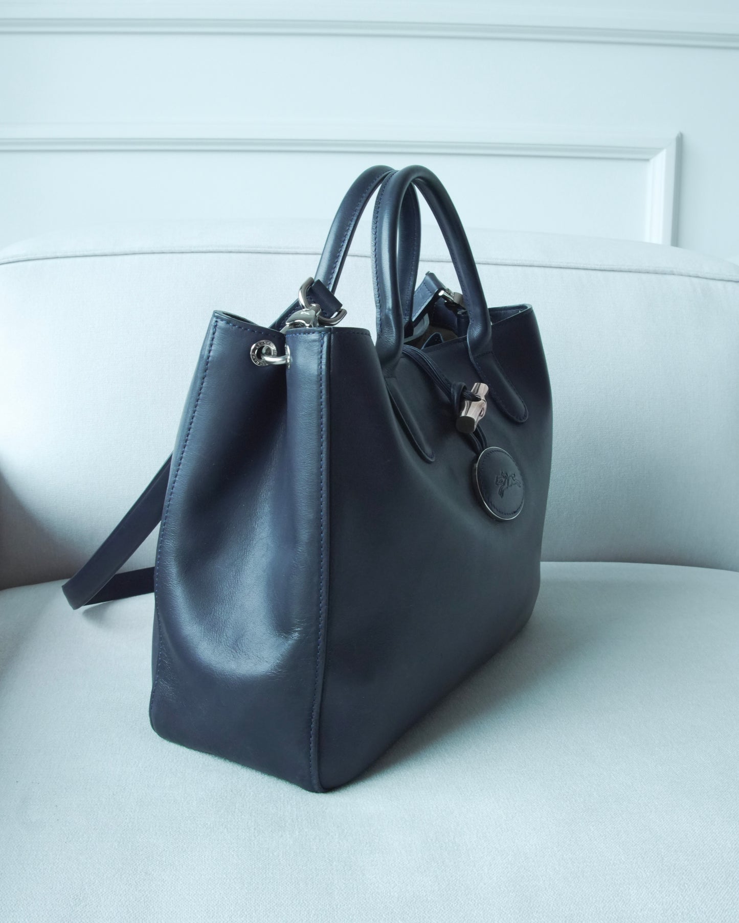 Longchamp Roseau en azul oscuro