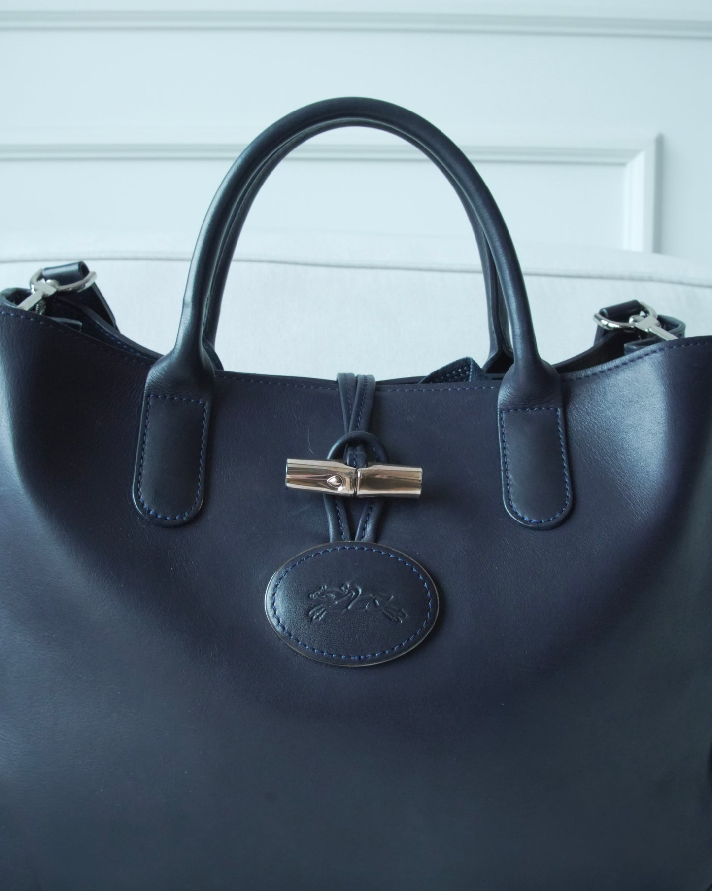 Longchamp Roseau en azul oscuro