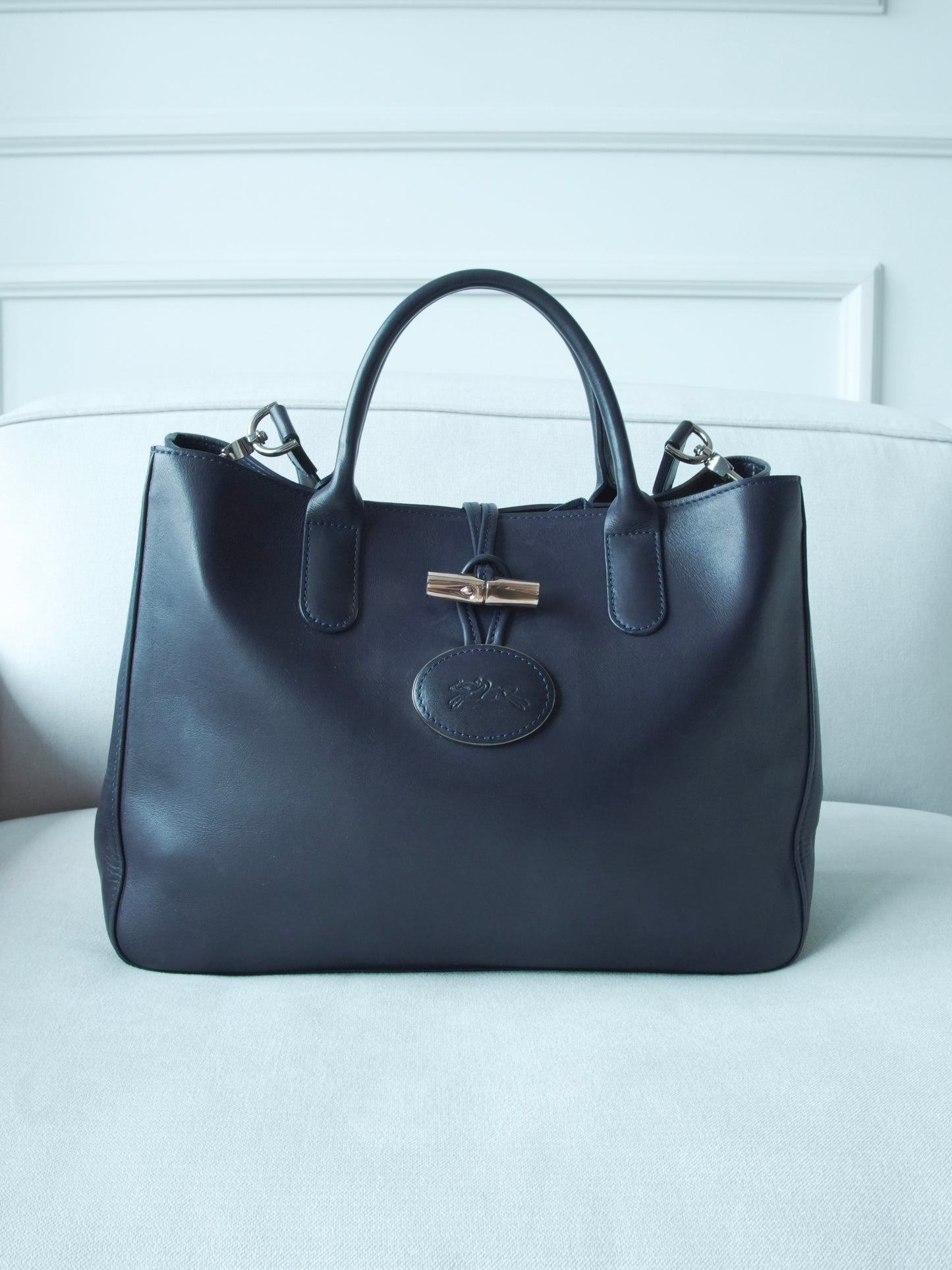 Longchamp Roseau en azul oscuro