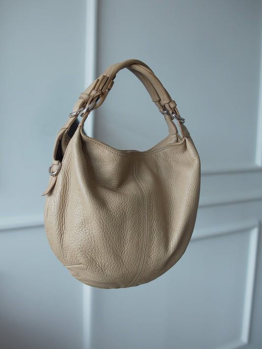 Furla cartera Hobo en Piel Suave Taupe