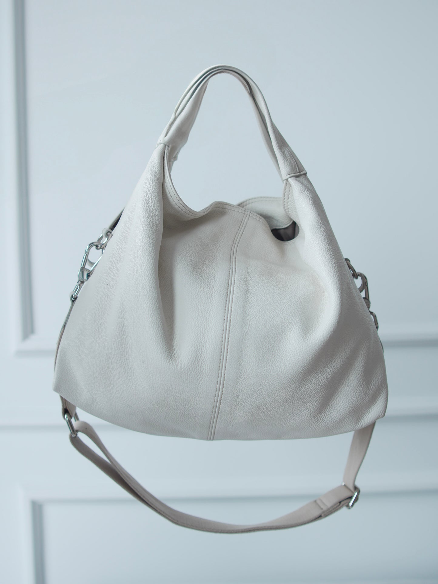 Furla cartera en Piel Suave Gris Claro