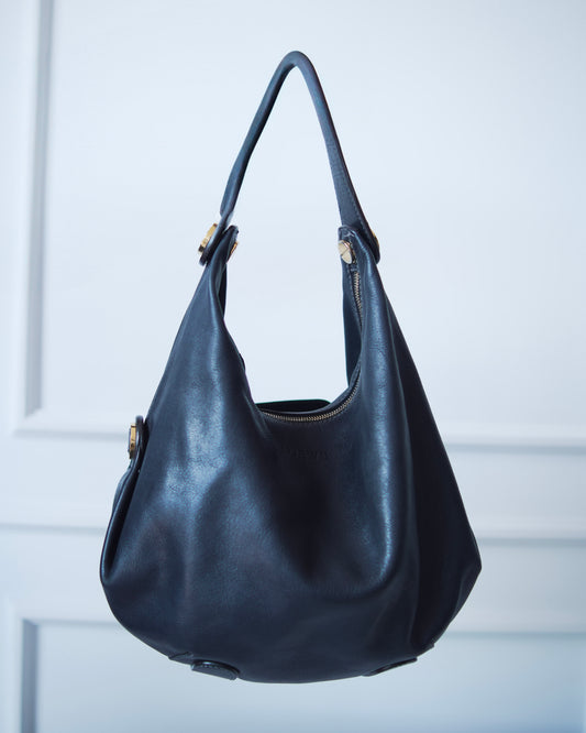 Loewe Hobo Black Leather Bag