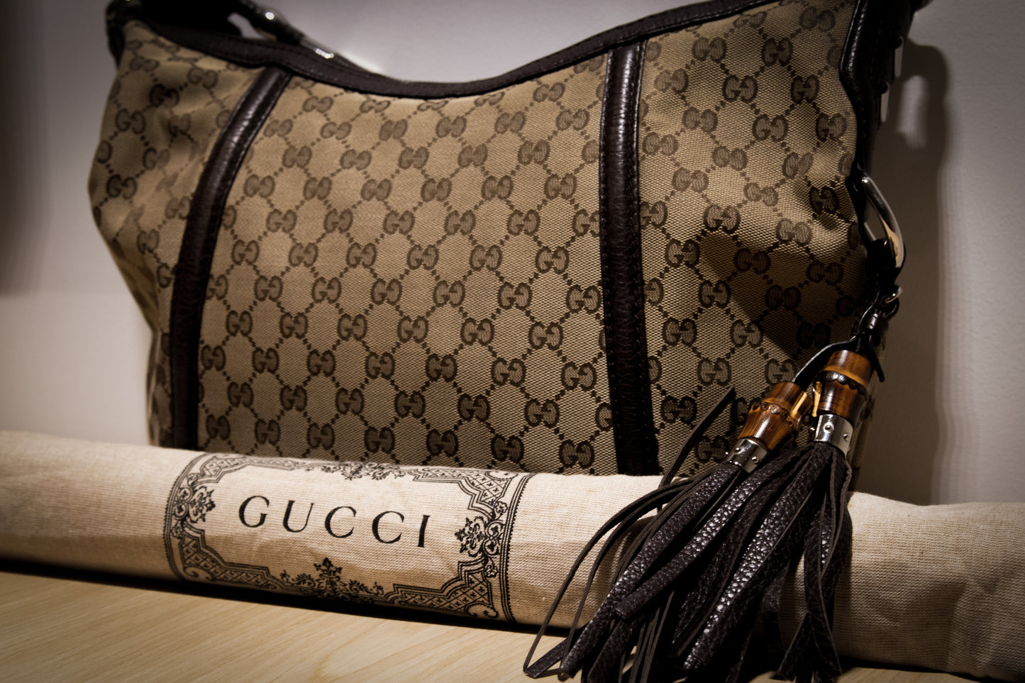 Gucci Hobo Canvas Techno Horsebi